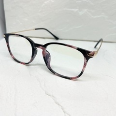 【ケース付き】ブルーライトカットメガネ 度なしの画像