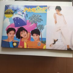 中森明菜・少女隊　セブンイレブン限定（非売品／当時もの）ダンボール製LPジャケサイコロの画像