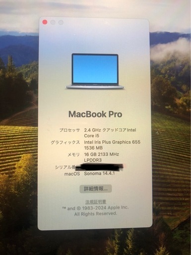 MacBook Pro13inch 2019