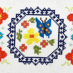 クロスステッチ 刺繍 ☆ 完成品の画像
