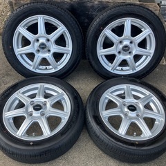 軽四等に 155/65R14 アルミ付 タイヤホイール4本セット 中古美品