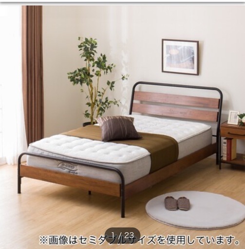 【最終値下げ】ダブルベッド　フレーム　ニトリ