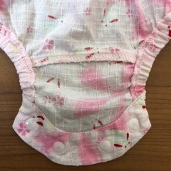 【美品】西松屋 浴衣 甚平 女の子 ベビー ロンパース70の画像