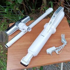 ★2020年製 アイリスオーヤマ 充電式掃除機 極細軽量スティッククリーナー 紙パック式 IC-SLDC8-Wの画像