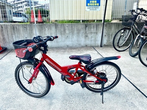 ブリジストン エクスプレスジュニア6段変速 20インチ レッド&ブラック 子供 自転車 中古