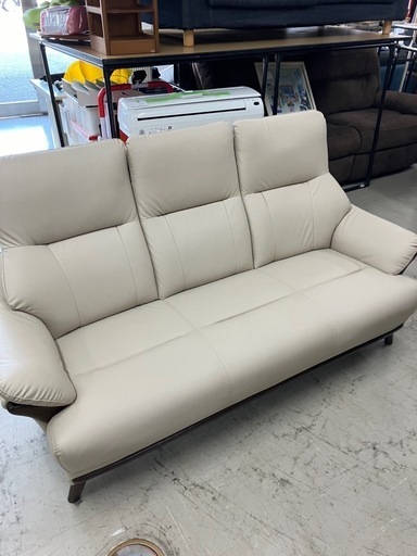 取引場所 南観音 K2408-109 ベージュ 2人掛けソファ 汚れキズあり