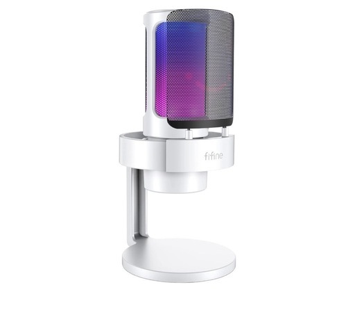FIFINE USB コンデンサーマイク　ホワイト