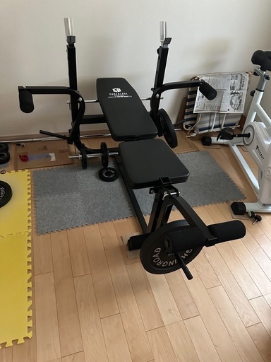 ホームジム　一通りトレーニング出来ます^_^