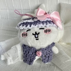 ちいかわグッズ　ぽてたま ちいかわ 着せ替え ラベンダーな帽子と...