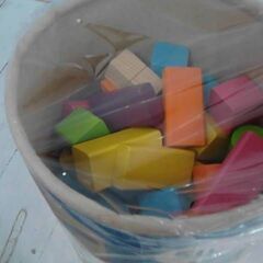 HEROS 筒入り積み木 カラー 50P  HR−5025　A3398の画像