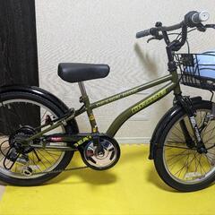 子供用 変速6段 自転車 ヘルメット付き 20インチ