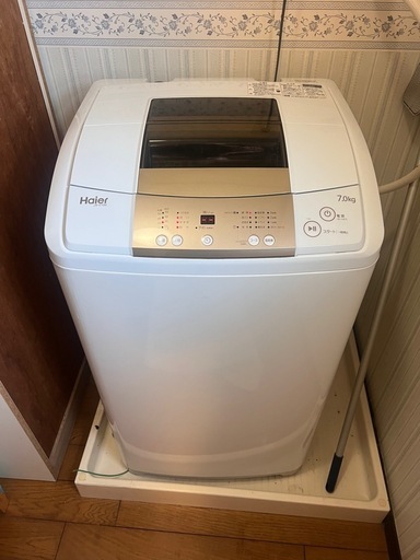 ハイアール　洗濯機　7キロ洗濯槽洗浄済