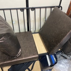お値下げ致しました。2人掛けソファーの画像