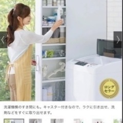 すき間収納庫 幅17x奥行58x高さ180cmの画像