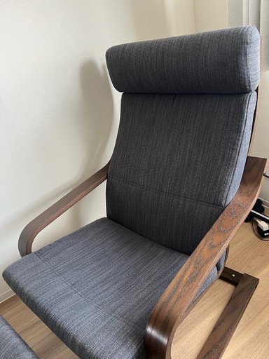 IKEA ポエング　オットマン付き