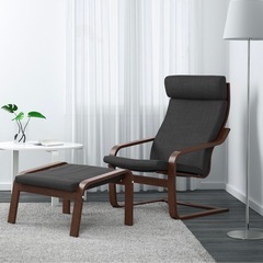 IKEA ポエング　オットマン付き