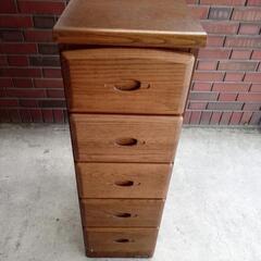 箪笥１　５段引出し　サイズ約29cm×45cm　高さ約93cmの画像