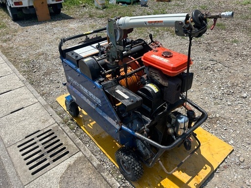 宮崎　オリンピア　自走式動噴　リモコン　9.5馬力　エンジン動噴 動噴　動画あり オリンピア 自走動力噴霧機 セル付きTR3-551K 6馬力ラジコンゾウの鼻