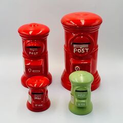 郵便ポスト 貯金箱 4点セット