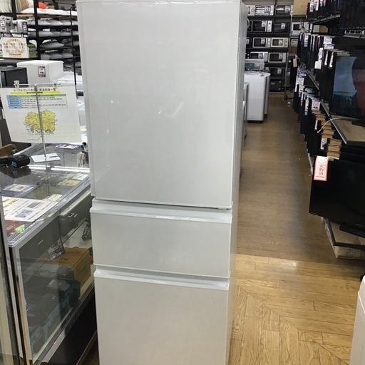 #H-14【ご来店頂ける方限定】MITUBISHIの3ドア冷凍冷蔵庫です