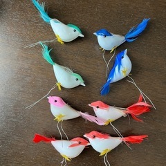 B級品　小鳥モチーフ8個セットの画像