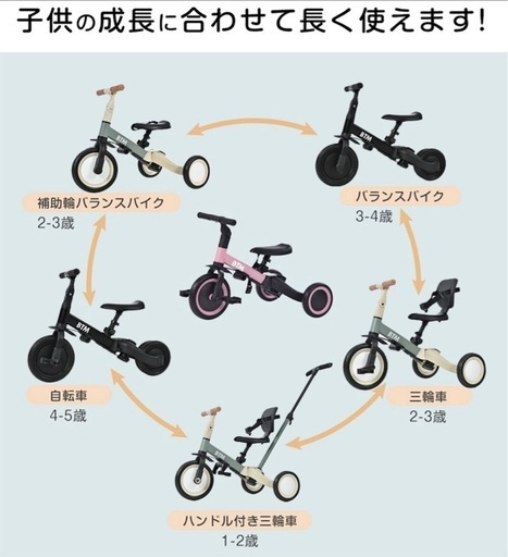 【美品】BTM 5in1 5way バランスバイク