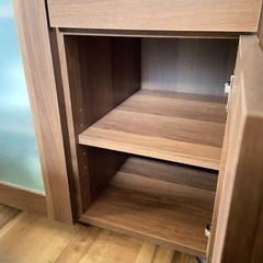 【決まりました】キャスター付き　レンジボード　レンジ台　食器棚の画像