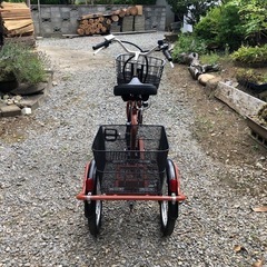 カゴ付き三輪車の画像