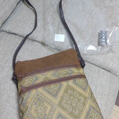 大島紬ポシェット　新品の画像