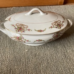 昭和レトロ　曽根陶器　蓋つきシチューポット
