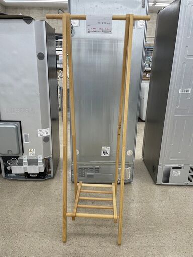 ★ジモティ割あり★  ハンガーラック ナチュラル H148×D42×W41 クリーニング済み TJ7745