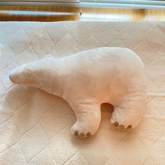 白くま　ふわふわクッション　
