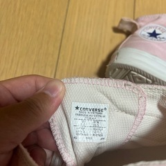コンバース　ピンク　16センチの画像