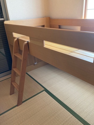 ロフトベッド(机と収納セット付属)