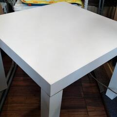 IKEA　ホワイトテーブル　LACK21072の画像