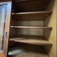 【大きめサイズ】 食器棚　棚　収納　戸棚　キッチン棚　大きめ　ファミリーサイズ 　の画像