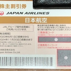 JAL 株主優待券