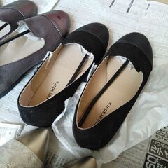 フラットパンプス　ローヒール　未使用品の画像