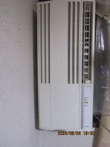 暑い夏に窓エアコン　3回しか使ってません