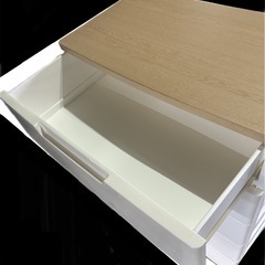 ✨お買得商品✨収納ボックス ウッドトップチェスト 5段 ホワイト✨（No.24-0805-01）の画像