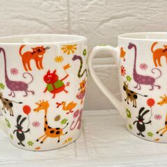 子供向け マグカップ2個セット 約250ml　スープマグの画像