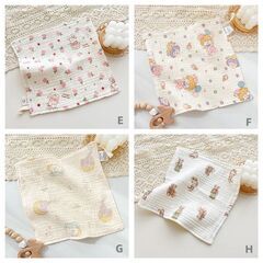 insスタイル　わたガーゼ　ベビーハンカチ　綿100％　4重ガーゼ5枚入りの画像