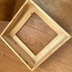 ゴミ箱　木　ナチュラル　おしゃれ【決まりました】の画像