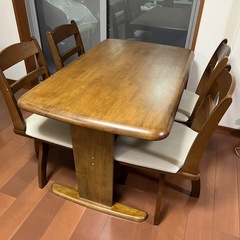 ダイニングテーブル+イス４脚セット