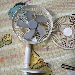 挟めるミニ扇風機の画像