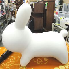 ブルーナボンボン 乗用玩具 ホワイト アイデス IDES 乗り物 おもちゃ キッズ インテリア 室内 ウサギ 札幌 西岡店の画像