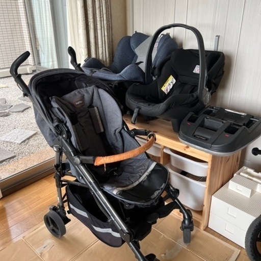 ペグペレーゴsi ベビーカー(シート新品付)、ベビーシート、チャイルドシート