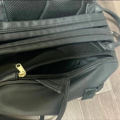 anello ブラック 合皮口金 リュックパック リュックサックの画像