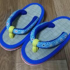 未使用13.5cm サンダル　わらじの画像