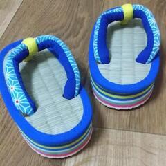 未使用13.5cm サンダル　わらじの画像